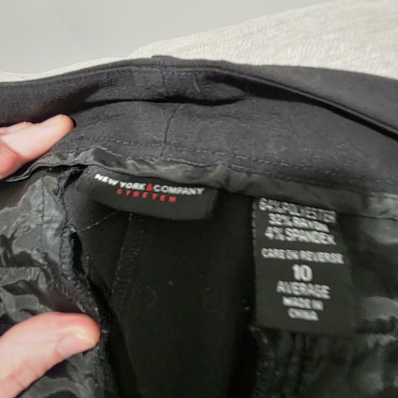 Y2K New York & Company Black Stretch Pants - Picture 2 of 6